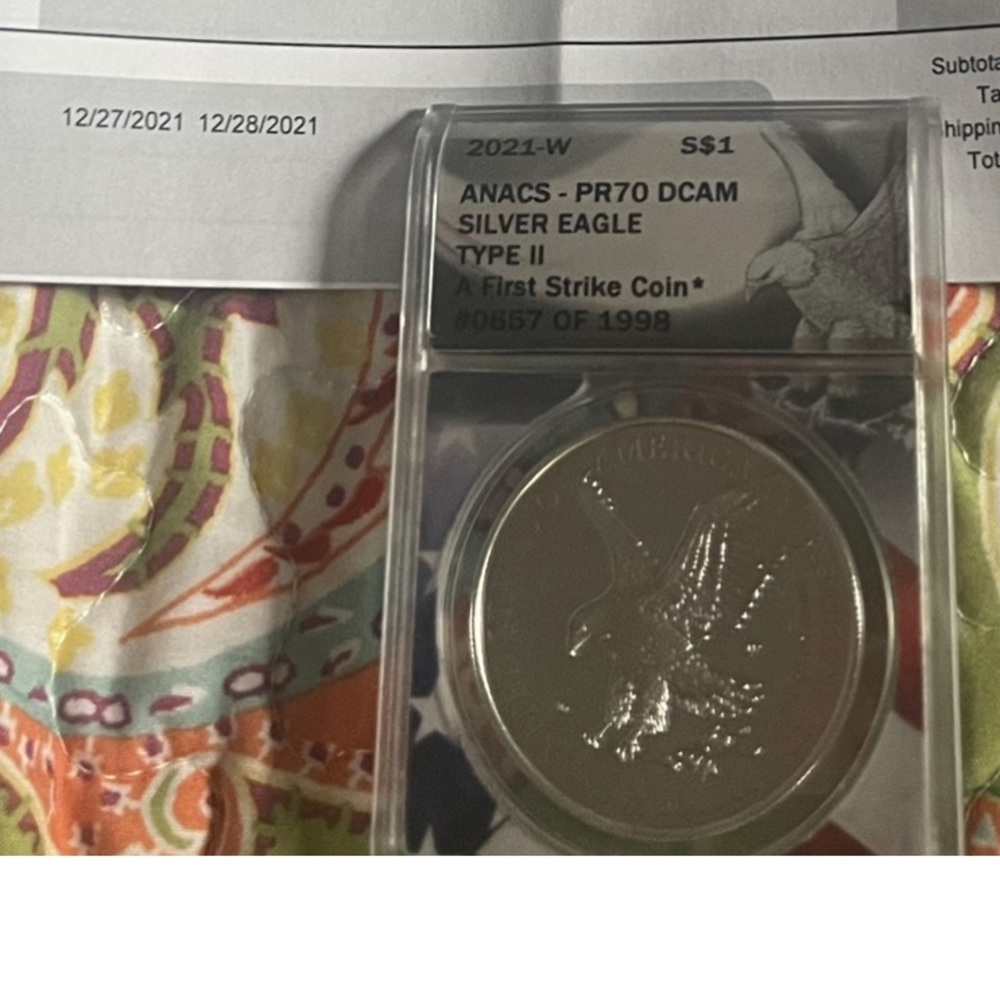 Rare uncirculated silver coin